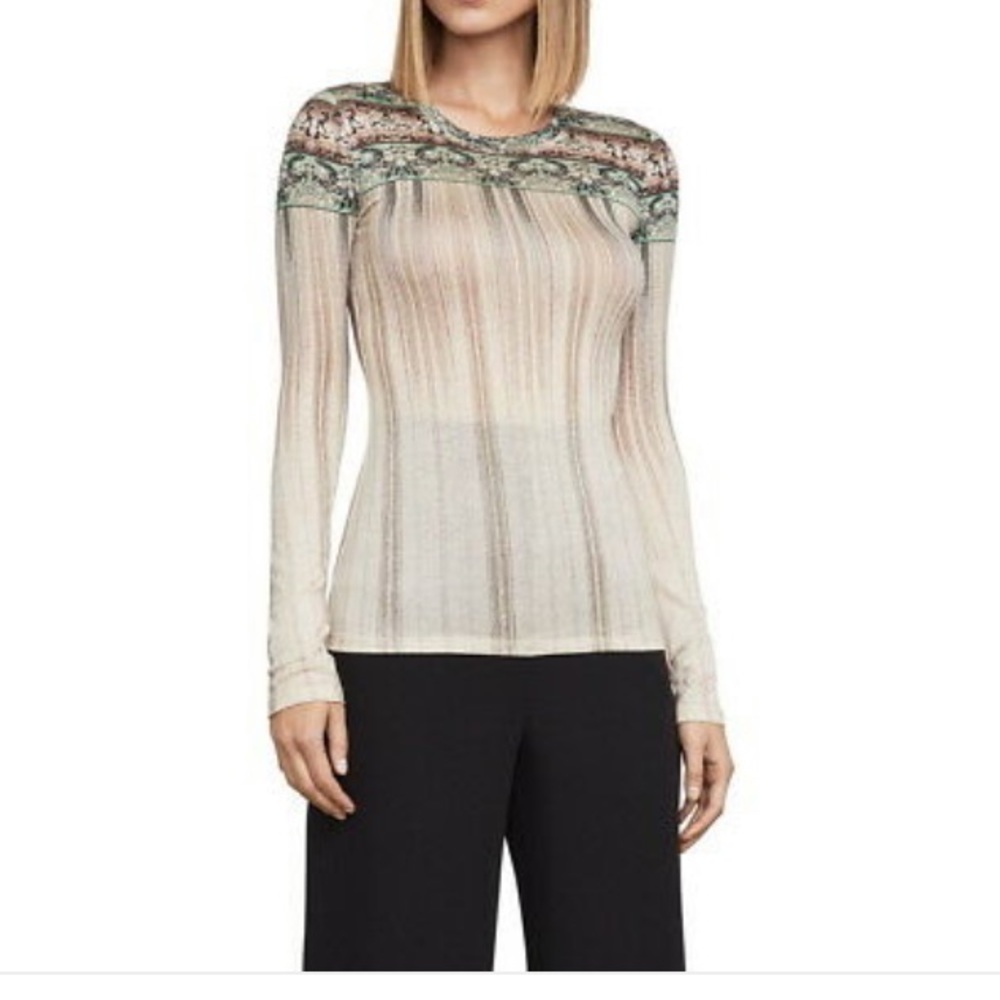 Bcbg Asher Border Striped Top